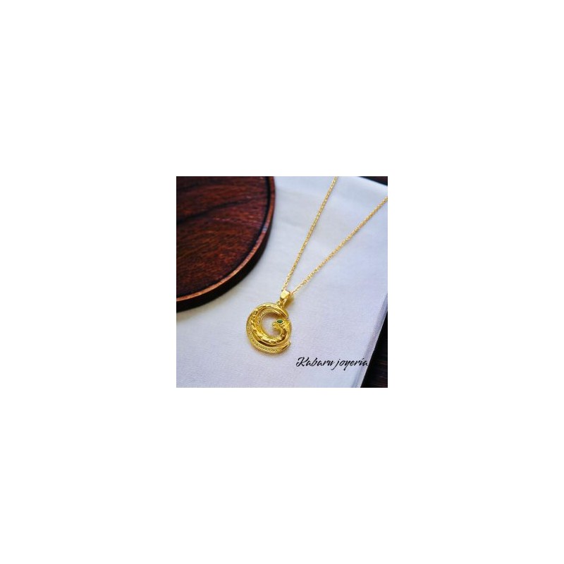 Collar dorado acero inoxidable jaguar
