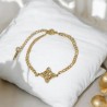 Pulsera dorada acero inoxidable estrella