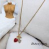 Collar dorado acero inoxidable fruit
