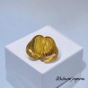 Anillo ajustable dorado acero inoxidable corazon