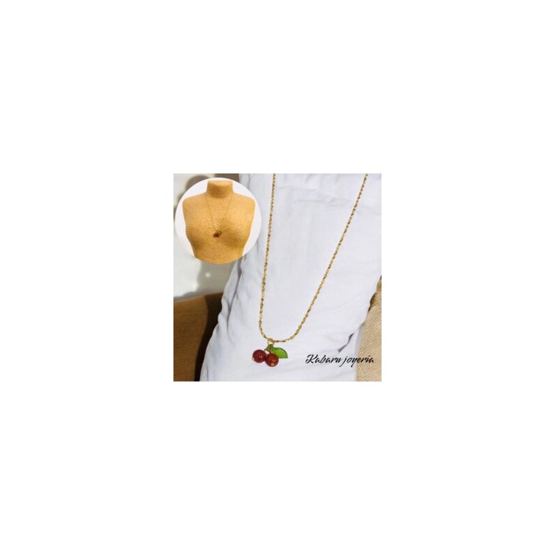 Collar dorado acero inoxidable Fruit
