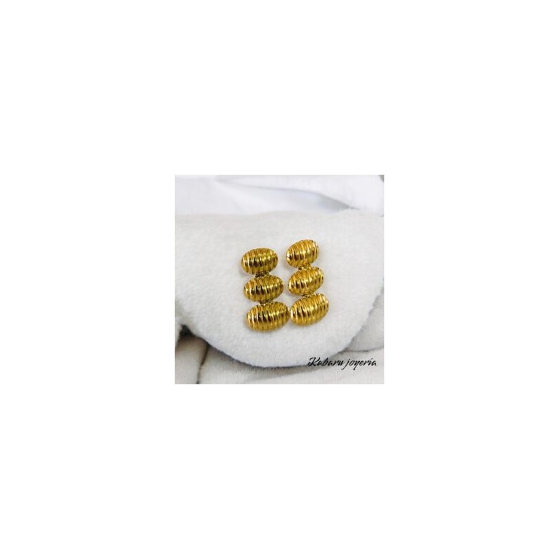 Pendientes dorados acero inoxidable conchas colgantes