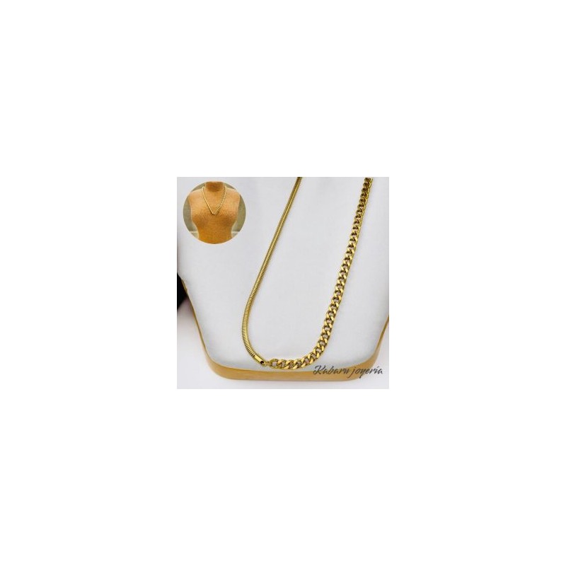 Collar dorado de bloque acero inoxidable