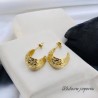 Aretes dorados chicos acero inoxidable | Joyería Ensueño