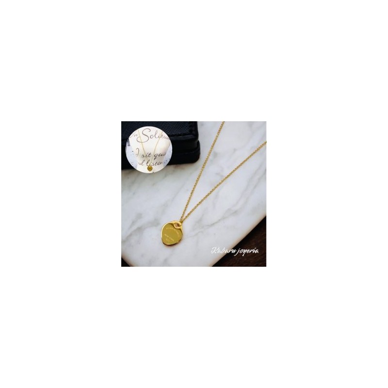 Collar dorado acero inoxidable forever