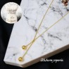 Collar dorado acero inoxidable bolas