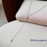 Corbatero color plata acero inoxidable perla