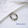 Anillo T6 color plata acero inoxidable