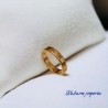Anillo T8 rosa oro acero inoxidable num romanos