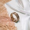 Anillo T9 matrimonio acero inoxidable rosa oro