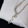 Collar color plata acero inoxidable D