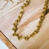 Collar dorado acero inoxidable nudo