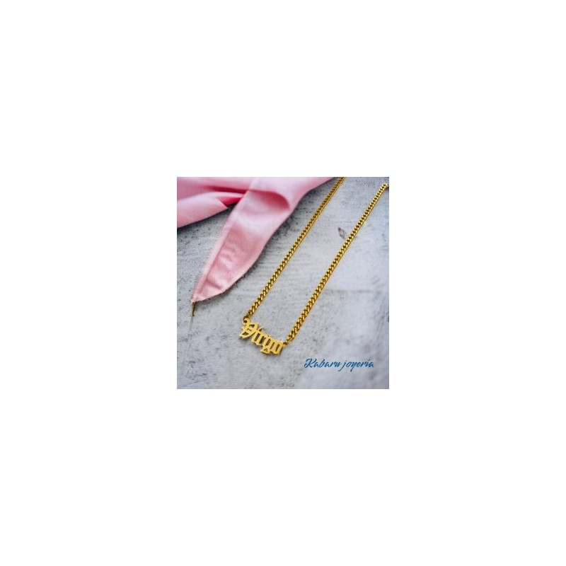 Collar acero inoxidable signo zodiacal Virgo