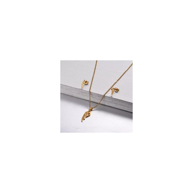 Conjunto económico acero inoxidable moda alas