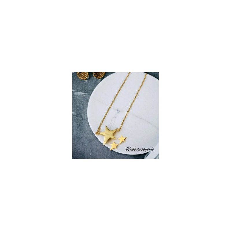 Conjunto mujer acero inoxidable estrella