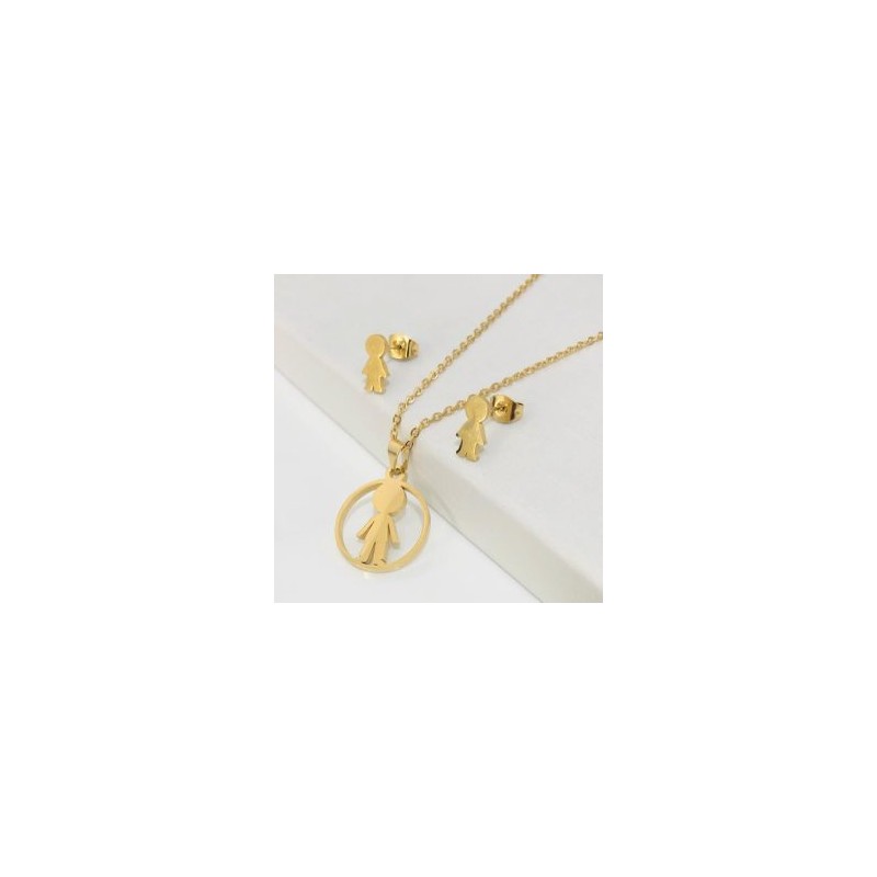 Conjunto económico acero inoxidable Kid