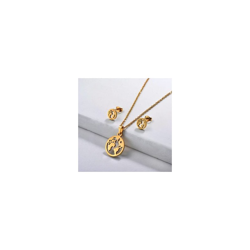 Conjunto económico acero inoxidable moda mundo